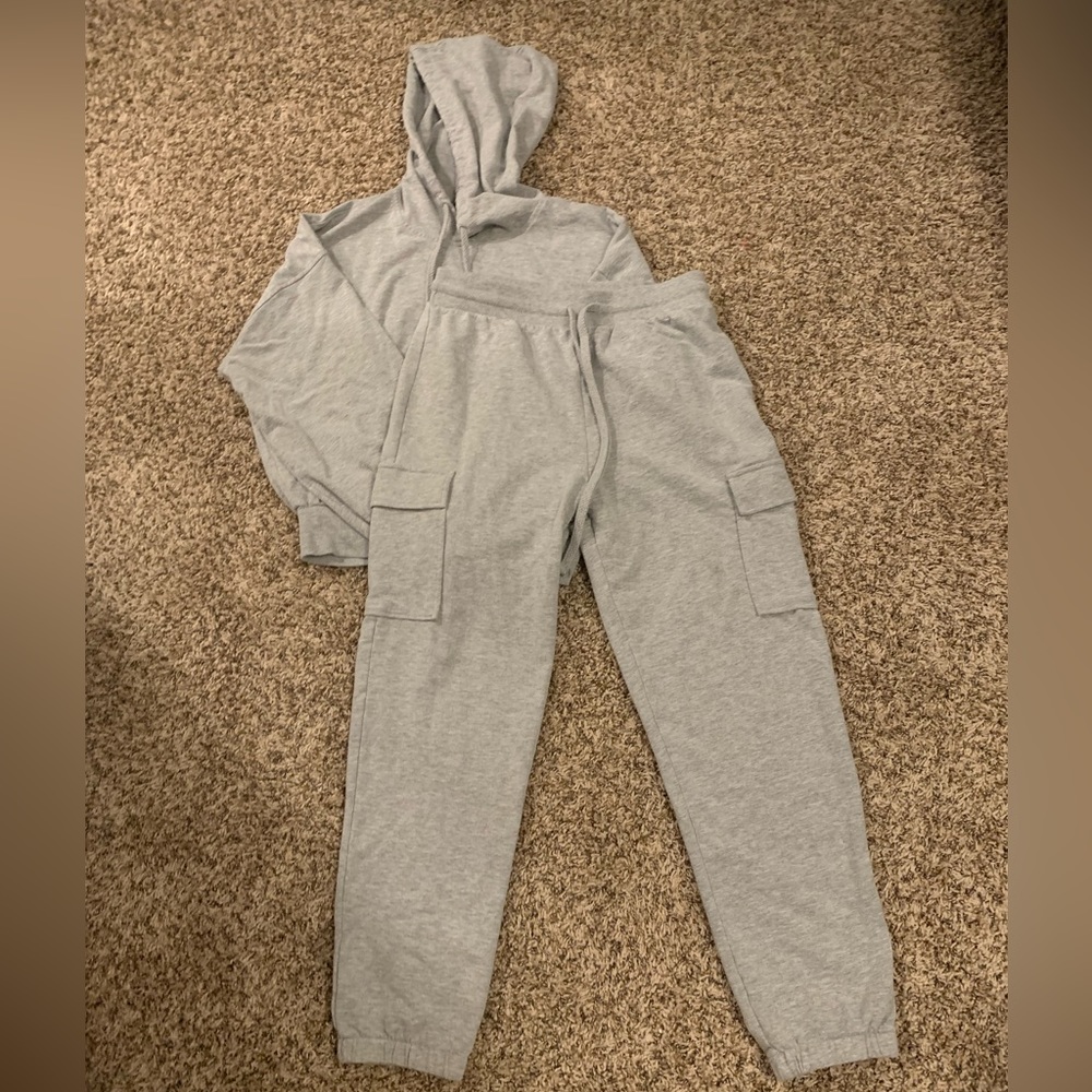 Ambiance Gray Sweat Suit Set